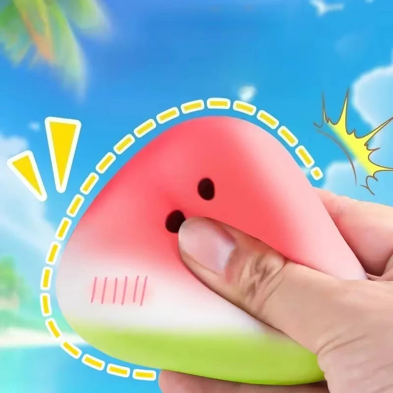 Squishy Watermelon Fidget Toy Anti-Stress Slow Rising Fruit Pinch Squeeze Stress Reliever Funny Pressure Reducer Prop