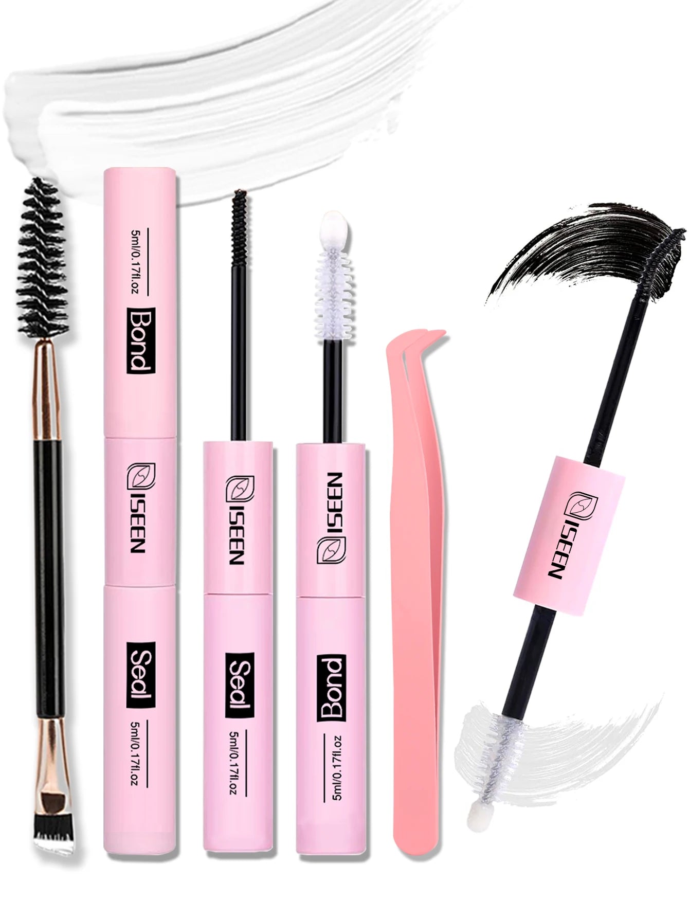 5PCS ISEEN Lash Bond and Seal 10ml for Lash Clusters DIY at home Tool Kit