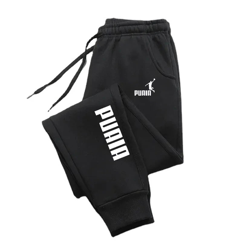 PUAIA Print Men's Pants Autumn/Winter Streetwear Pants