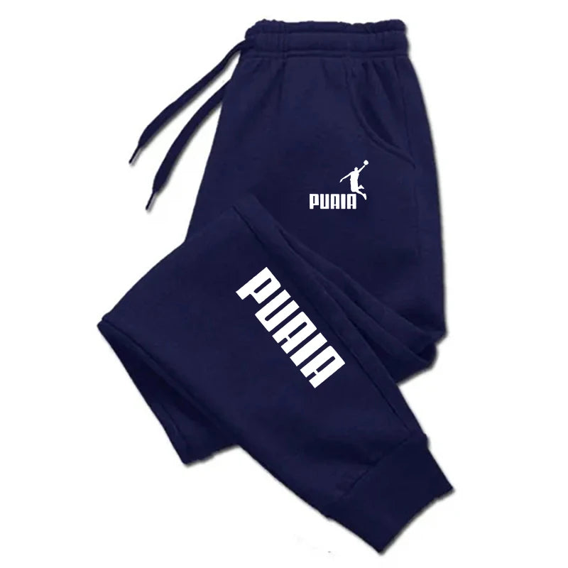PUAIA Print Men's Pants Autumn/Winter Streetwear Pants