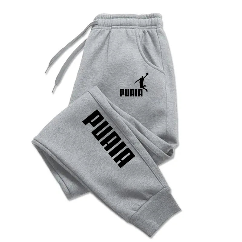 PUAIA Print Men's Pants Autumn/Winter Streetwear Pants